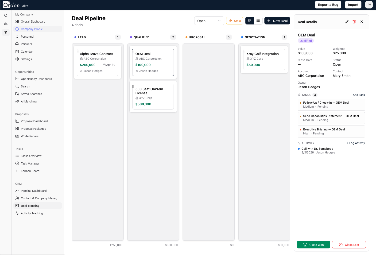 CRM Deals